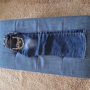 Girls Size 5 bootcut bling jean